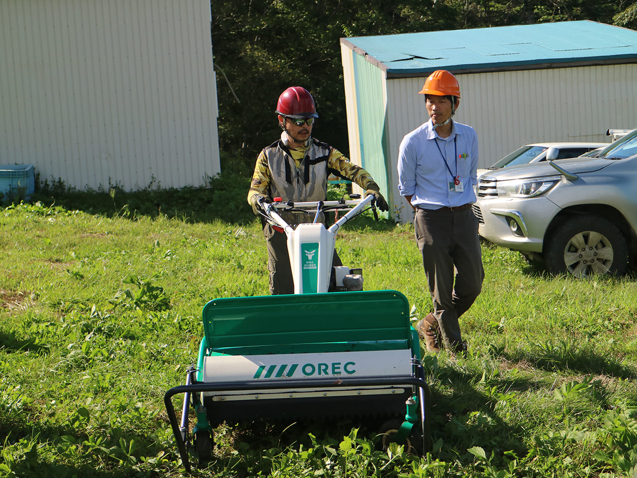 下刈り作業の省力化に向けた現地研修